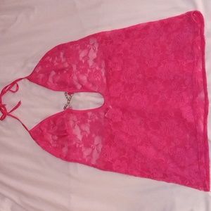 Pink See through Tank